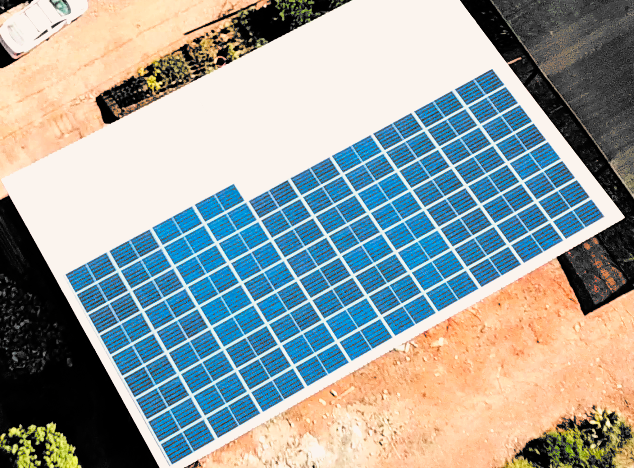 Painéis de energia solar na Flora em Araxá-MG